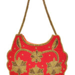 Hand crafted red handbags