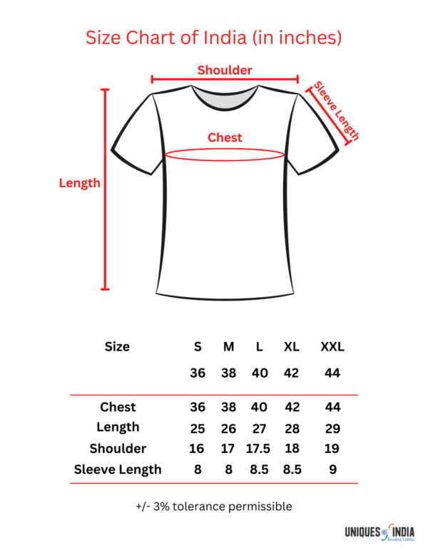 Size Chart tshirt